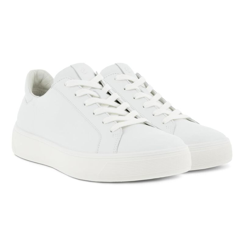 Ecco Street Tray W White Droid Lace Up image number 2